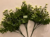 3 bushes Small white Fake Flower Artificial 15 inches