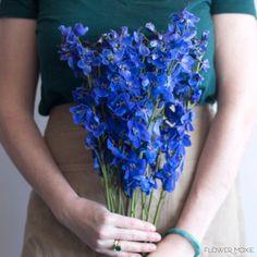 Dark Blue Delphinium | Fresh DIY Wedding Flowers | Flower Moxie Flower Delivery