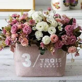 Artificial Carnation Flowers Silk Flower Bundle Wedding Bouquet Home Decoration