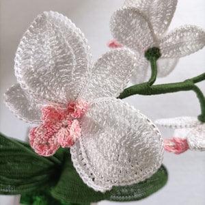 Crochet orchid, Fake plants, Roses, Calla lilies, Bouquet, Floral Arrangements, Tulips, Primroses, Orchid plant, Handmade creations