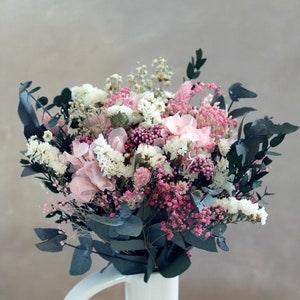 Dry flowers arrangement LAUSANNE dried and preserved flowers bouquet, pastel shades deco sweet home