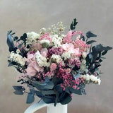 Dry flowers arrangement LAUSANNE dried and preserved flowers bouquet, pastel shades deco sweet home