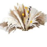 11r Natural  Dried Flowers for Home Decor Boho Bathroom Decor, Office Decor D6I1
