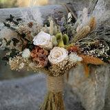 Bridal bouquet, bridal accessories, wedding bouquet, wedding flower, bridal flower, boho bridal bouquet, dried bridal bouquet