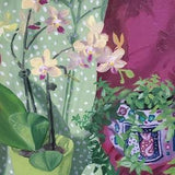 ORCHID PLANT still life original oil painting