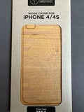 Maple wood skin case for iPhone 4/4S with peony flower pattern