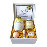 CUSTOM Gift Box Set, Well Wishes Care Package Gifts For Her Sending Love Friend Feel Better Personalized Get Well Soon Coworker Employee