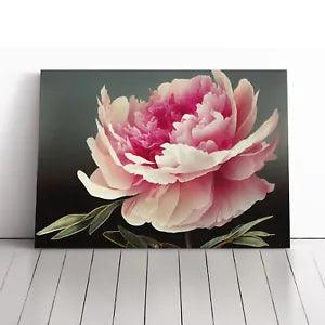 Uplifting Peony Flower Canvas Print Wall Art Framed Picture Home Decor Large