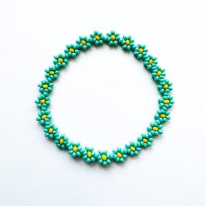 SUNFLOWER BRACELET - AQUA