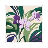 Orchid Blooms Square Stickers