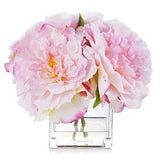 Enova Floral Artificial Flowers Silk Peony Fake Flowers Arrangement in Pink