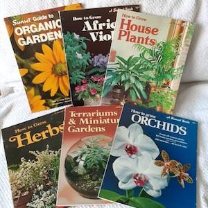 Sunset Gardening Book Lot Vintage How To Series Flowers Organic Terrarium Herbs Houseplants