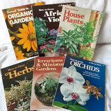 Sunset Gardening Book Lot Vintage How To Series Flowers Organic Terrarium Herbs Houseplants