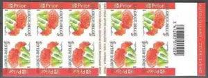 BELGIUM**FLOWERS-RED CARNATIONS-Sc1995a-BOOKLET 10-2004-fleurs-bloemen