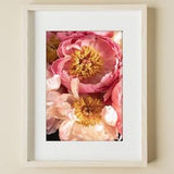 Printable Hot Pink Peonies Bouquet Wall Decor,  Macro Photography Prints, Gifts For Plant Lovers