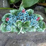 Antique French ceramic flower bouquet handmade porcelain ceramic numbered flower sculpture BIG handpainted flower French ornament home decor
