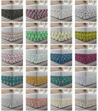 Ambesonne Vivid Floral Bedskirt Elastic Wrap Around Skirt Gathered Design