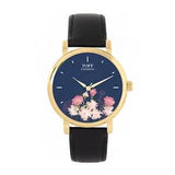 Toff London TLWS-37088 Ladies Pink Carnations Flower Watch