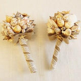 Shell Bouquet, Bridal Bouquet Sea, Bridesmaid Bouquet, Beach Wedding, Nautical Wedding, Coastal Wedding, Clamshells Bouquet, Starfish