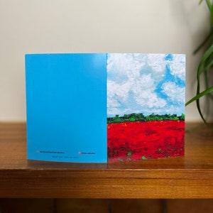 Tulip field Greeting Card, Tulip Blank Card, Art Card, Oil Painting Card, Nature Greeting Card, Greeting Card, Holiday Card, blank Card