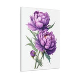Canvas Peony Bouquet Gift for Her Wall Art Home D¡§?cor, Beautiful Purple Bloom Floral in Spring Summer Garden Gallery Ready to Hang Any Room
