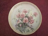 CARNATION SERENADE - LENA LIU collector plate FLOWER - FLORAL
