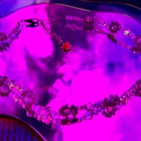 Lavender haze floral seed bead necklace