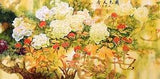 ORIGINAL ASIAN FINE ART CHINESE WATERCOLOR PAINTING-Beautiful Peony flower