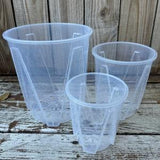 Clear plastic pot for aroids orchids, thick transparent plant pot, high quality clear nursery pot
