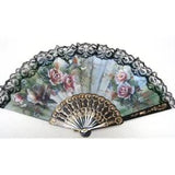 Spanish  Hand Fan Decorative  Peony Flower Y1H8H8