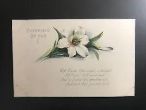 Postcard Thinking of You With Easter Lilies