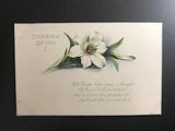 Postcard Thinking of You With Easter Lilies
