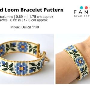 Bead loom pattern, loom bracelet pattern, bead loom bracelet, bead loom bracelet pattern, loom bead pattern, 13 column bead loom pattern