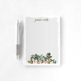 Personalized Notepad, Custom Notepad, Personalized Stationery, Writing Pad, Plant Lover, House Plants Stationery, House Plants Notepad