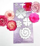 PEONY QUILLING DIES-Quilled Spiral/Layered Flower-3D Paper Flowers-Peonies Die