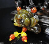NEW LISTING100% Natural Hand-carved Jade Pendant Jadeite Necklace peony flower 210i