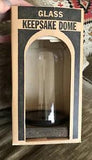clear  Dome  Vintage Leonard Creations Wood Base 4.5??? square NIB