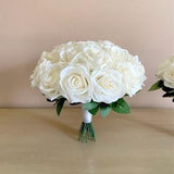 Ivory Beige Rose bouquet, Wedding bouquet, bridal bouquet, bridesmaids bouquet, Ivory wedding accessories,New Bouquet,corsage, boutonhole