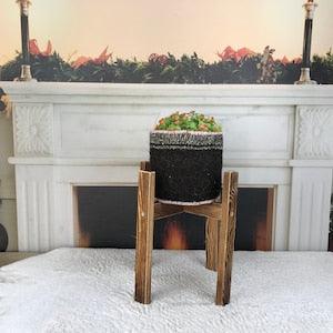 medium craft basket, balcony planters, woven orchid basket, succulent holder, plant decoration, black planter, basket for storage, PH 2271