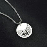Handmade 990 Fine silver Peony Flower Ethnic Pendant Necklace Jewelry Handcraft