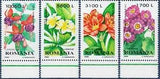 Romania 2000 Flowers Cineraria Plumeria Lily Fuchsia Plants Nature 4v set MNH
