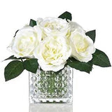 Artificial Peony Silk Flower Centerpieces Faux Floral Arrangement in A-cream