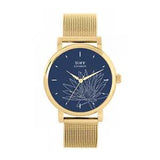 Toff London TLWS-17663 Ladies Grey Water Lilies Flower Watch