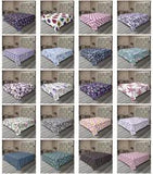Ambesonne Summer Floral Flat Sheet Top Sheet Decorative Bedding 6 Sizes