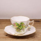 Clare - Bone China Cup and Saucer ?C Yellow & Pink Flowers - 791 - Made in England