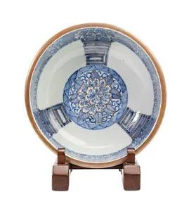 Antique Old Imari-Dyed Deep Bowl With Peony Pattern, Flower Letters, Dragon Roun
