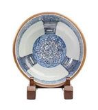 Antique Old Imari-Dyed Deep Bowl With Peony Pattern, Flower Letters, Dragon Roun
