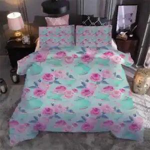 Big peony flowers3D Print Duvet Quilt Doona Covers Pillow Case Bedding Sets