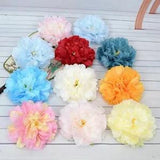 Simulation Romantic Peony Flower Heads Silk Fake Wedding Flower Wall...