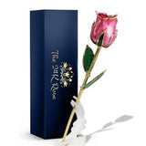 100% Real Rose, 24K Gold Plated (Pink) 11.5???Gift Box, Anniversary, Wedding, Birthday, Christmas, Valentines Day, Pink Rose, Mother??s Day